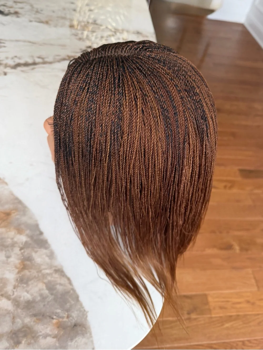 Braided Twist Wig - Brown Ombre Women Hair